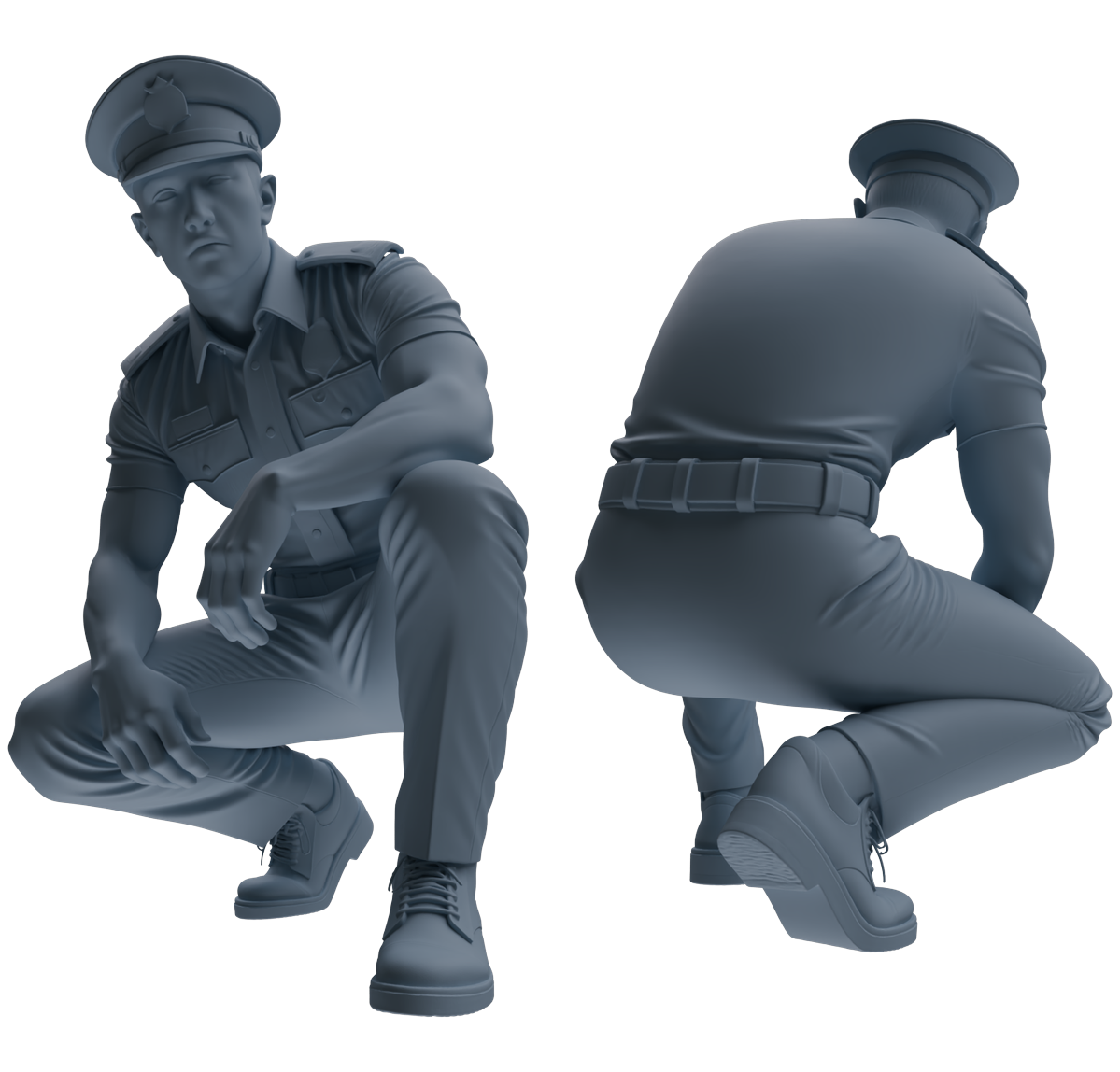MRY-SFW LYGR766 Modern Hong Kong Police Six-Person Daily Routine