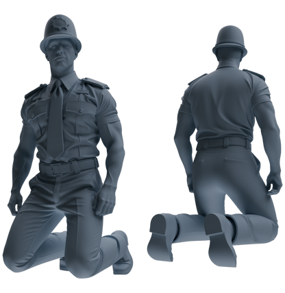 MRY-SFW LYGR798 Modern British Police Six-Person Scolding Group