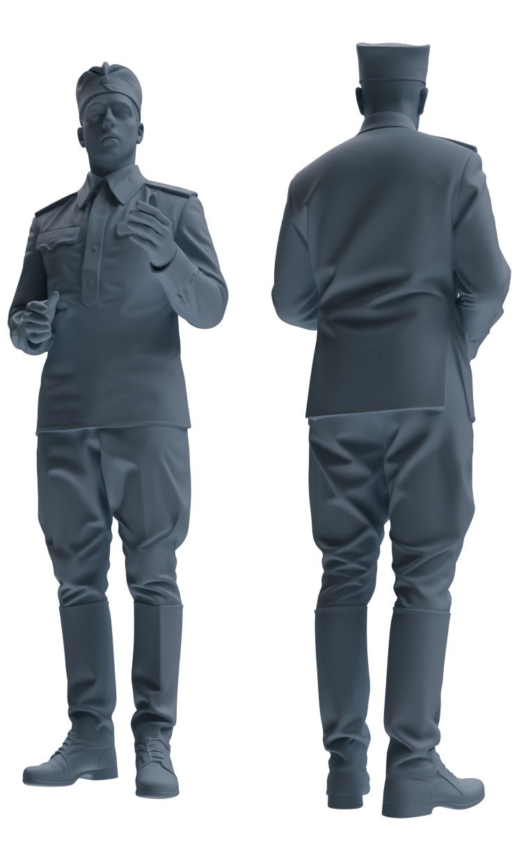 MRY-SFW LYGR732 WWII Soviet Army War Scene Daily Routine 2 Seven-Person Group