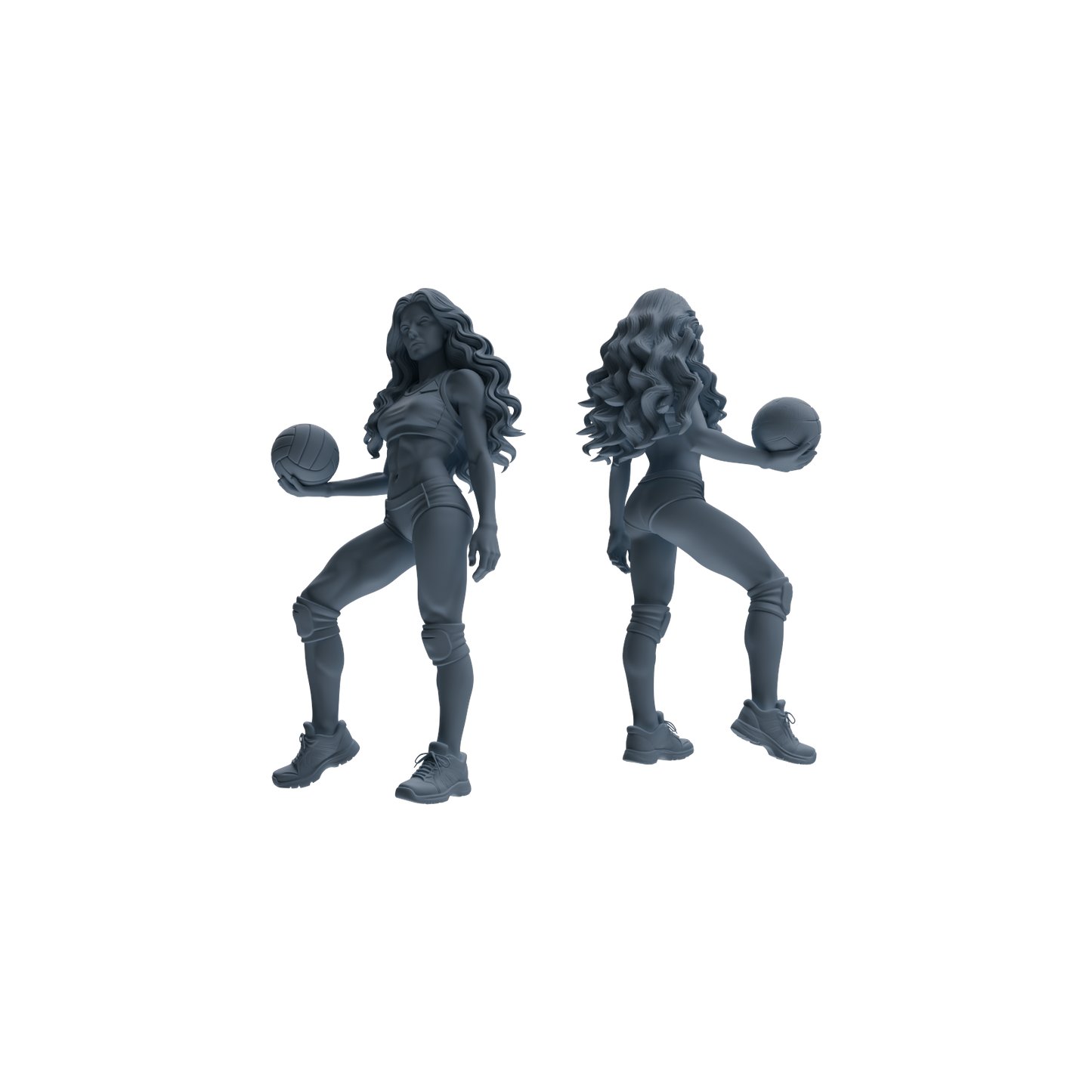 MRY-SFW LYTR823 Female Volleyball Player Figure Modern Model 5 pcs Miniature Car Diorama Figures Scene Props Accessories Resin