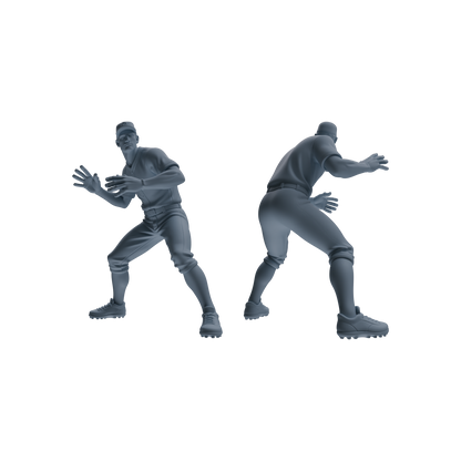 MRY-SFW LYTR802 Baseball Player Figure Modern Model 4 pcs Miniature Car Diorama Figures Scene Props Accessories Resin