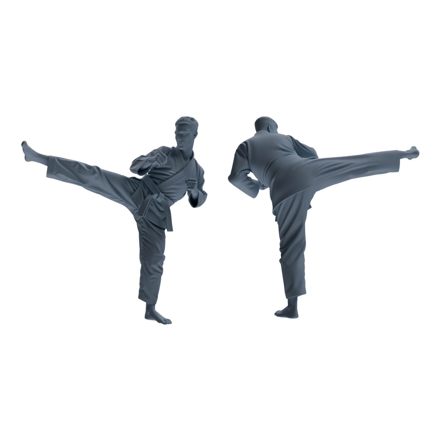 MRY-SFW LYTR816 Karate Female Athlete Figure Modern Model 6 pcs Miniature Car Diorama Figures Scene Props Accessories Resin