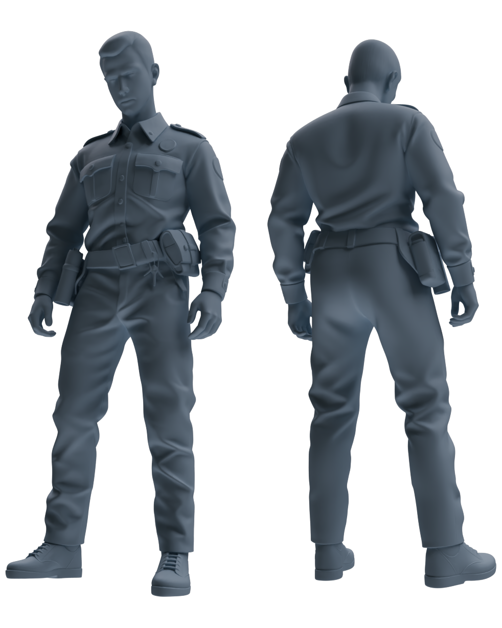 MRY-SFW LYGR675 Los Angeles Patrol Police Six-Person Daily Routine 2