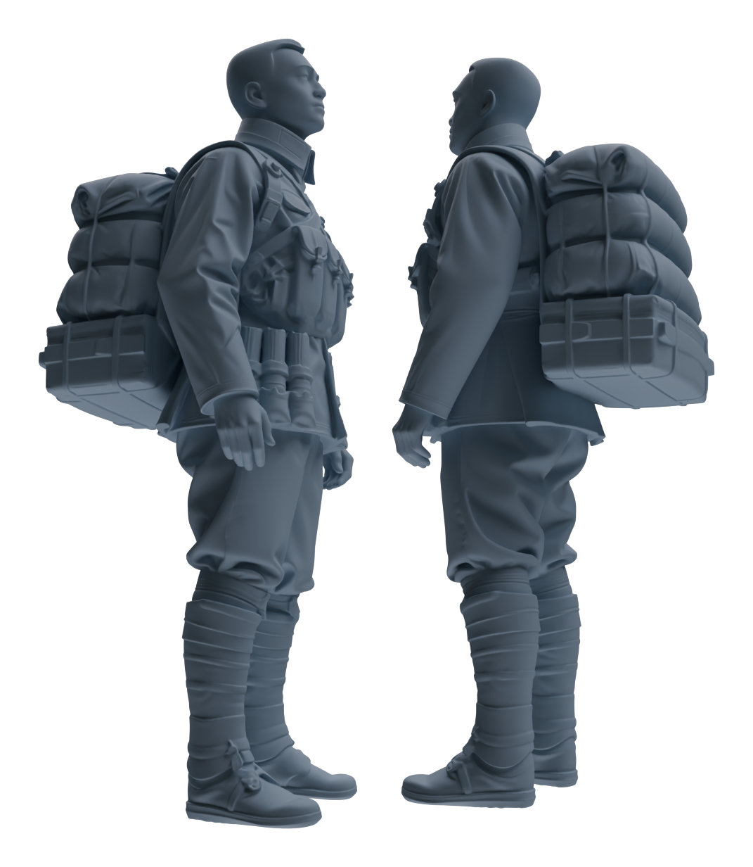 MRY-SFW LYGR605 Historical People's Liberation Army Six-Person Carrying Group