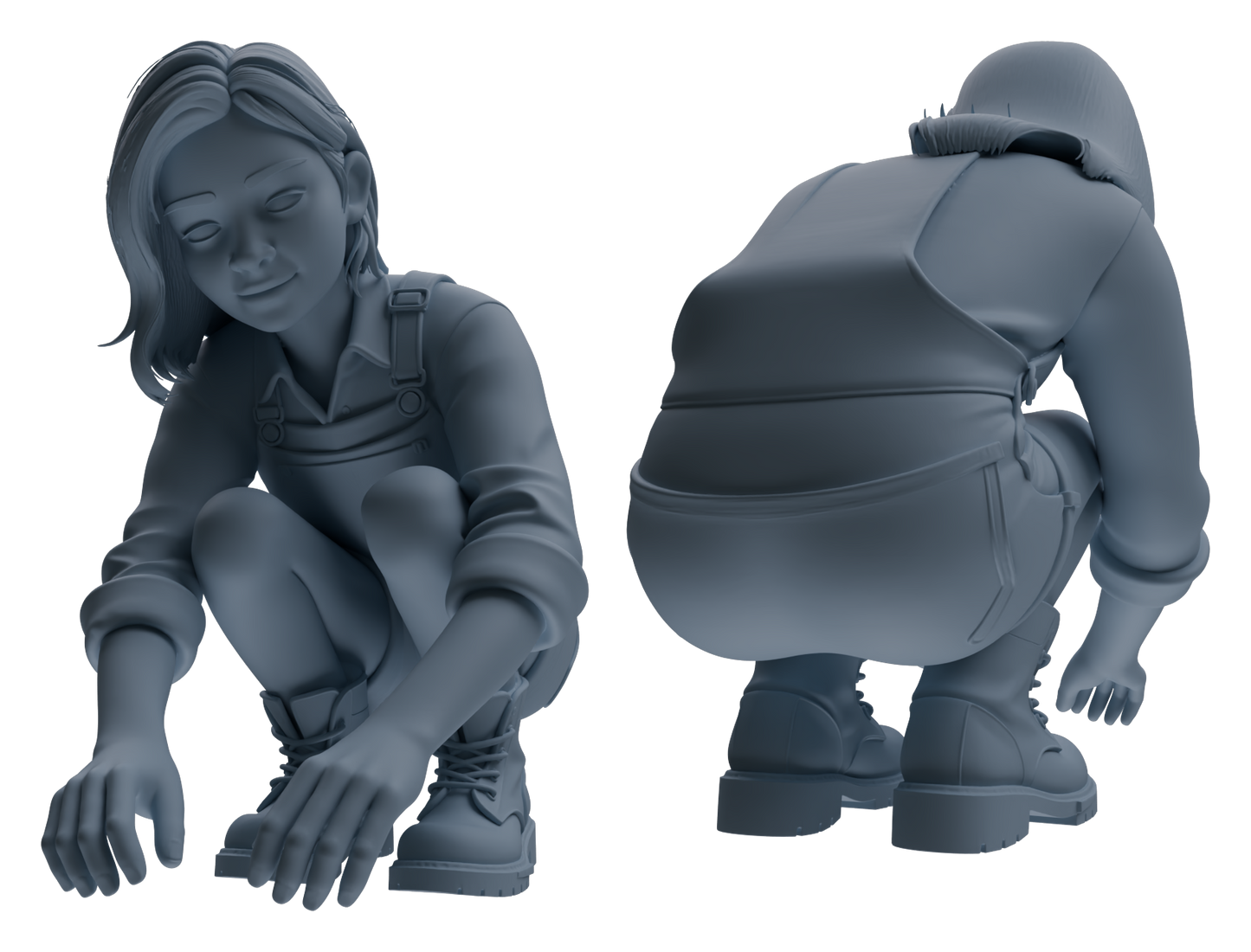 MRY-SFW LYTR910 Farm Girl Multi-pose Modern Model 4 pcs