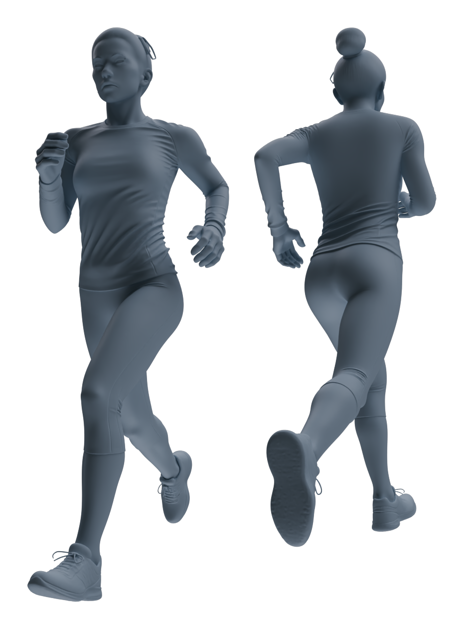 MRY-SFW LYTR826 Track and Field Runner Figure Modern Model 5 pcs Miniature Car Diorama Figures Scene Props Accessories Resin