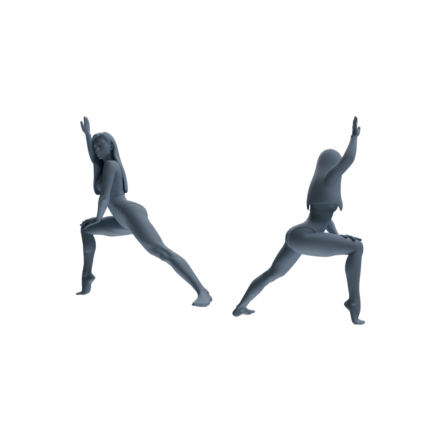 MRY-SFW LYTR810 Female Yoga Figure Modern Model 5 pcs Miniature Car Diorama Figures Scene Props Accessories Resin