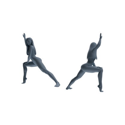 MRY-SFW LYTR810 Female Yoga Figure Modern Model 5 pcs Miniature Car Diorama Figures Scene Props Accessories Resin
