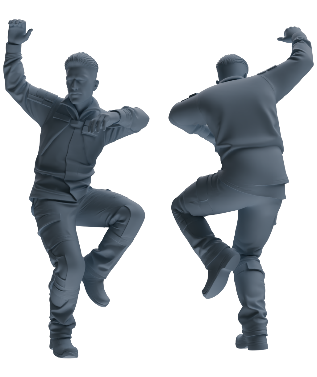 MRY-SFW LYGR692 Modern U.S. Military Six-Person Dancing Group