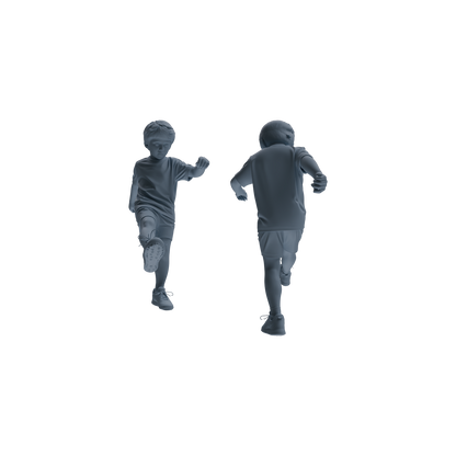 MRY-SFW LYTR811 Child Soccer Player Figure Modern Model 6 pcs Miniature Car Diorama Figures Scene Props Accessories Resin