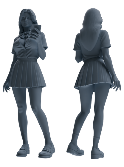 MRY-SFW LYTR850 Blazer JK Uniform School Girl Figure Modern Model 4 pcs Miniature Car Diorama Figures Scene Props Accessories Resin