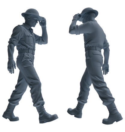 MRY-SFW SSTR178 Miniatures Soldier Model Kit Resting Soldier Pose Modern Model 6 pcs