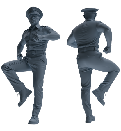 MRY-SFW LYGR769 Modern Hong Kong Police Six-Person Dancing Group