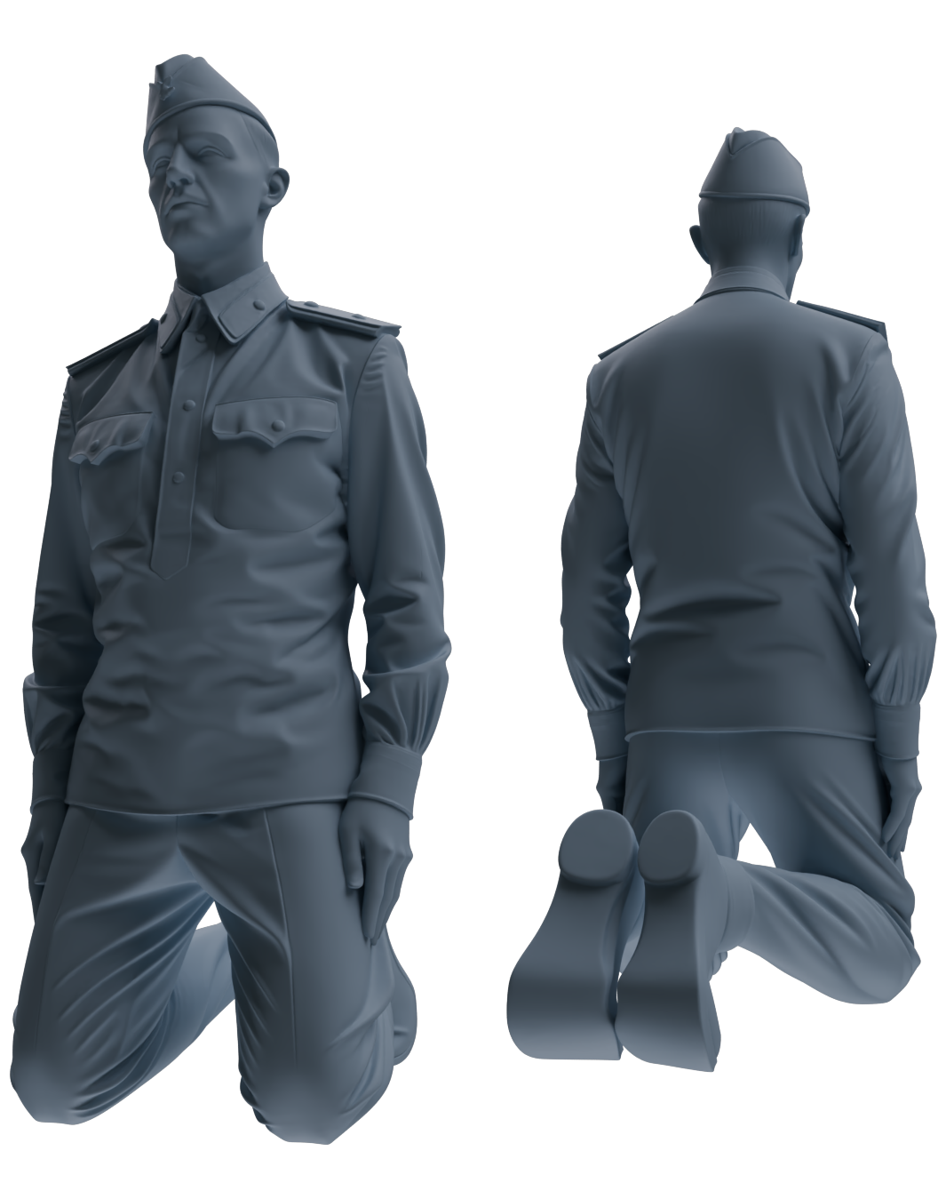 MRY-SFW LYGR730 WWII Soviet Army War Scene Six-Person Criticism Group