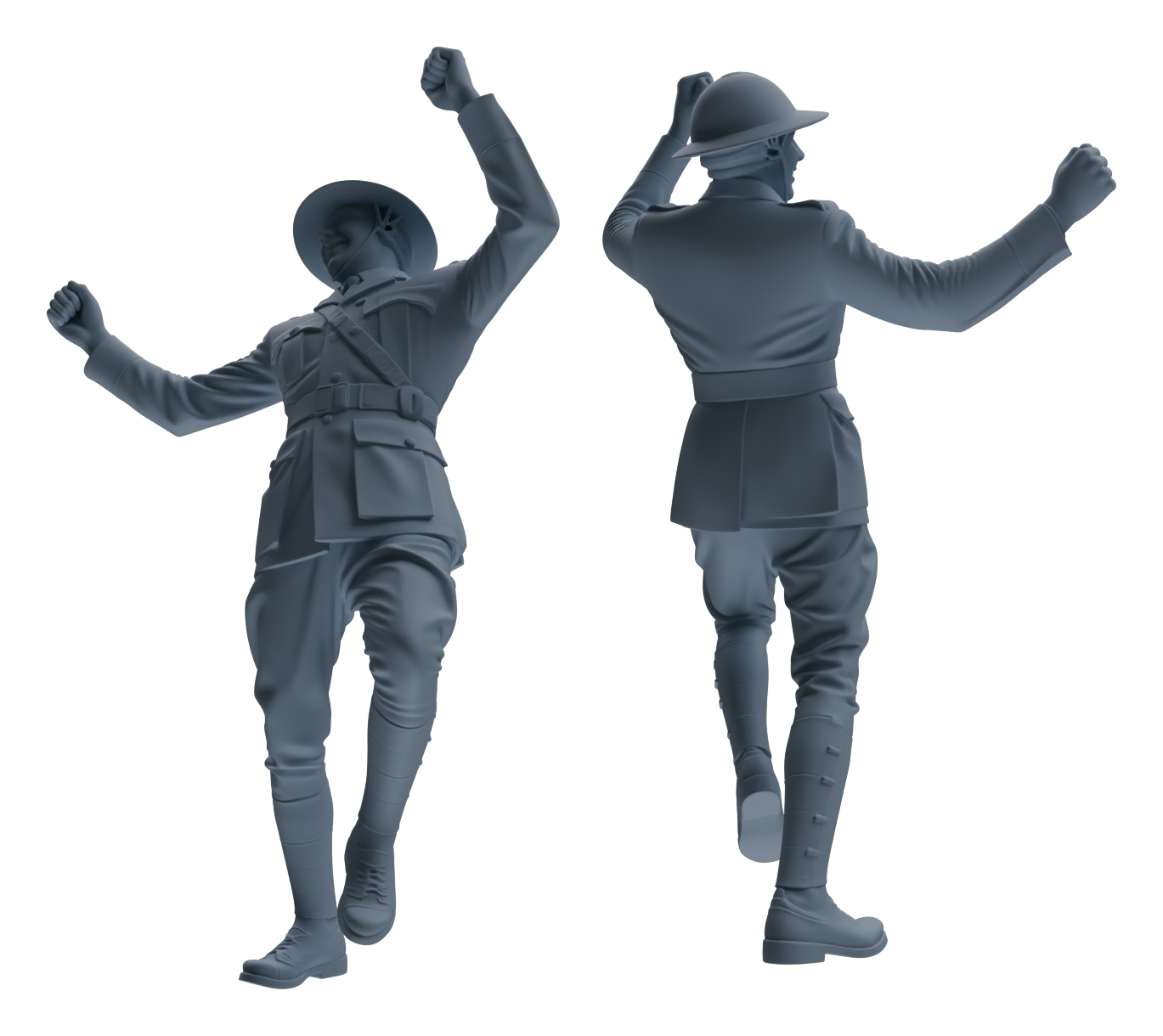 MRY-SFW LYGR603 Historical WWII British Army Six-Person Dancing Group