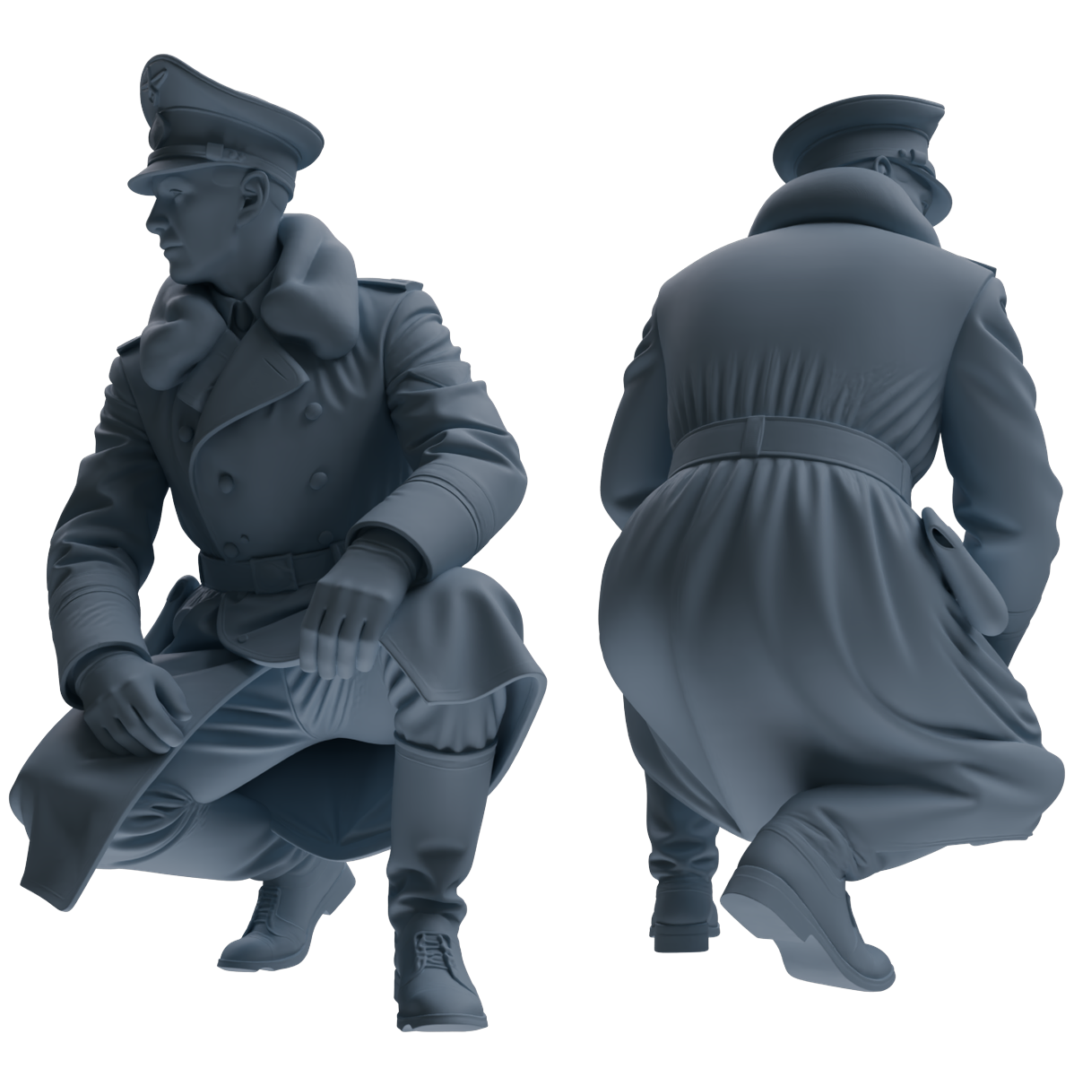 MRY-SFW LYGR705 WWII German Army War Scene Six-Person Daily Routine Group