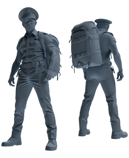 MRY-SFW LYGR762 Modern Hong Kong Police Six-Person Carrying Group