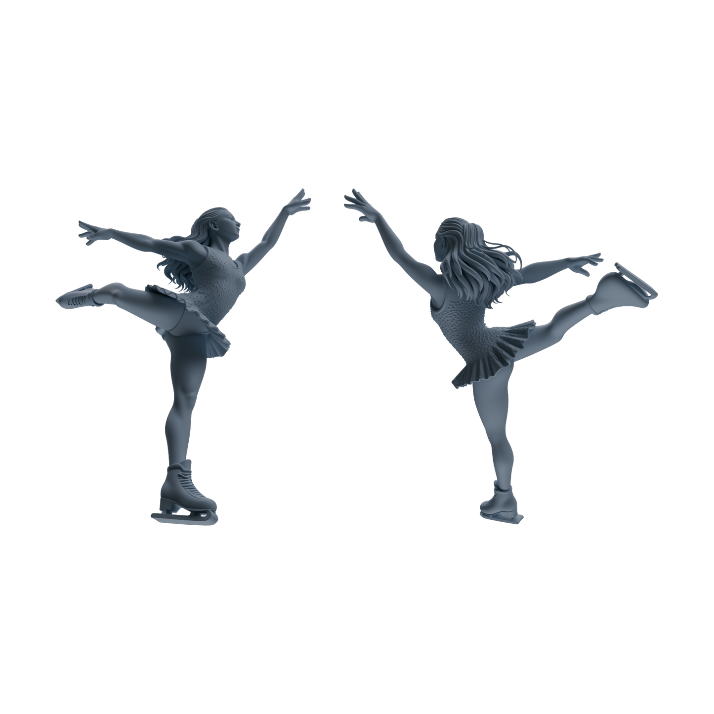 MRY-SFW LYTR801 Figure Skating Figure Modern Model 6 pcs Miniature Car Diorama Figures Scene Props Accessories Resin