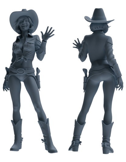 MRY-SFW LYTR891 Western Cowgirl Modern Model 4 pcs