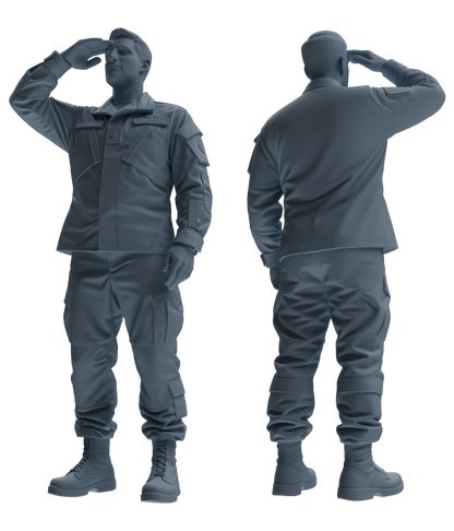 MRY-SFW SSTR182 Miniatures Soldier Model Kit Multi-Purpose Soldier Pose Modern Model 6 pcs