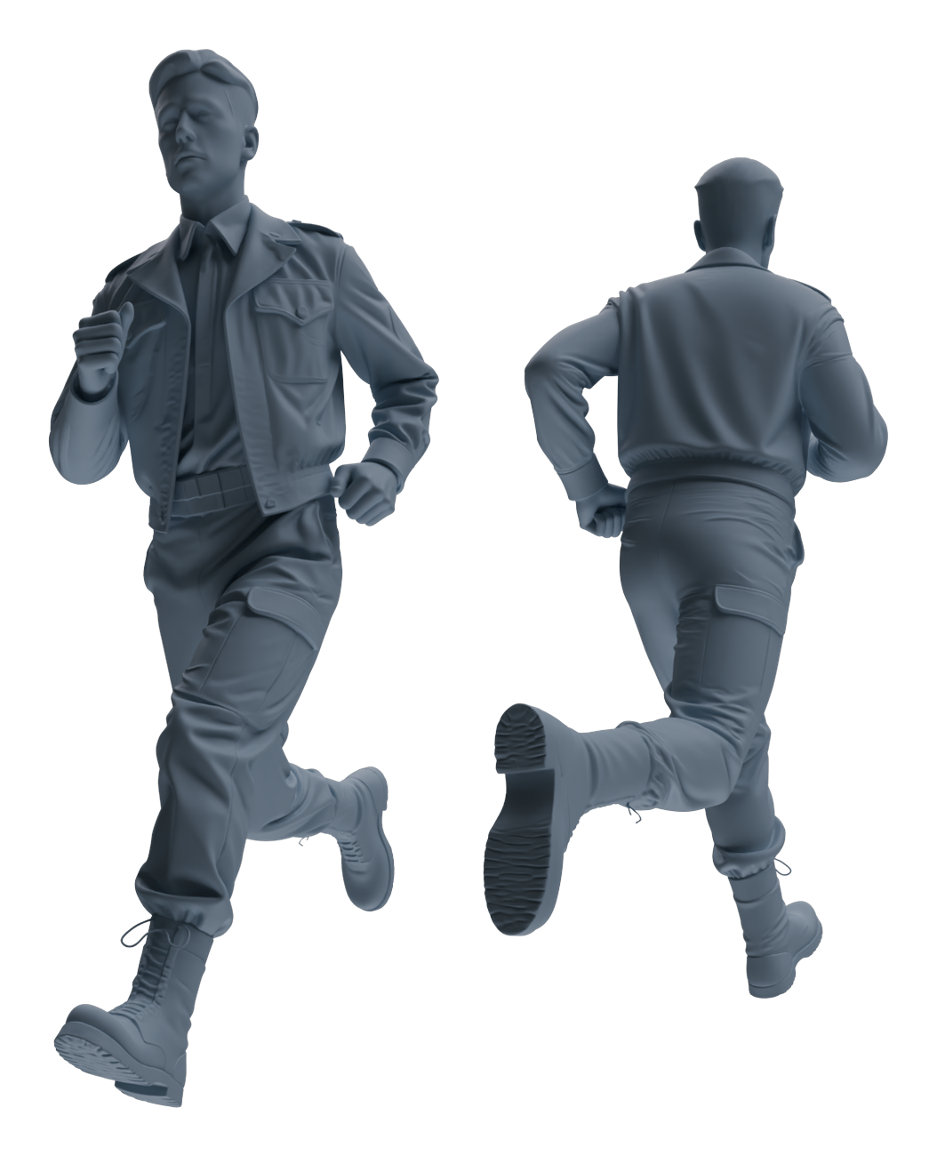 MRY-SFW LYGR594 Historical WWII U.S. Army Five-Person Training Group