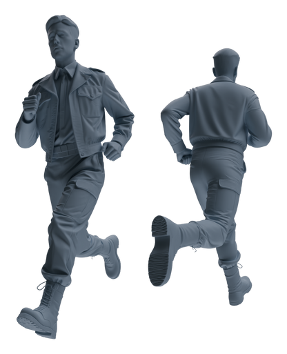 MRY-SFW LYGR594 Historical WWII U.S. Army Five-Person Training Group