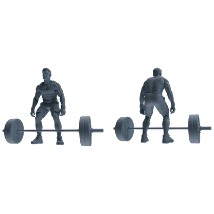 MRY-SFW LYTR798 Weightlifting Fitness Figure Modern Model 6 pcs Miniature Car Diorama Figures Scene Props Accessories Resin