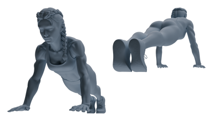 MRY-SFW LYTR834 Multi-action Fitness Female Figure Modern Model 6 pcs Miniature Car Diorama Figures Scene Props Accessories Resin