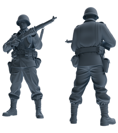 MRY-SFW SSTR204 Miniatures Soldier Model Kit Multi-Scenario Soldier Pose Modern Model 4 pcs