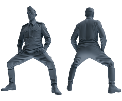 MRY-SFW LYGR728 WWII Soviet Army War Scene Six-Person Physical Training Group