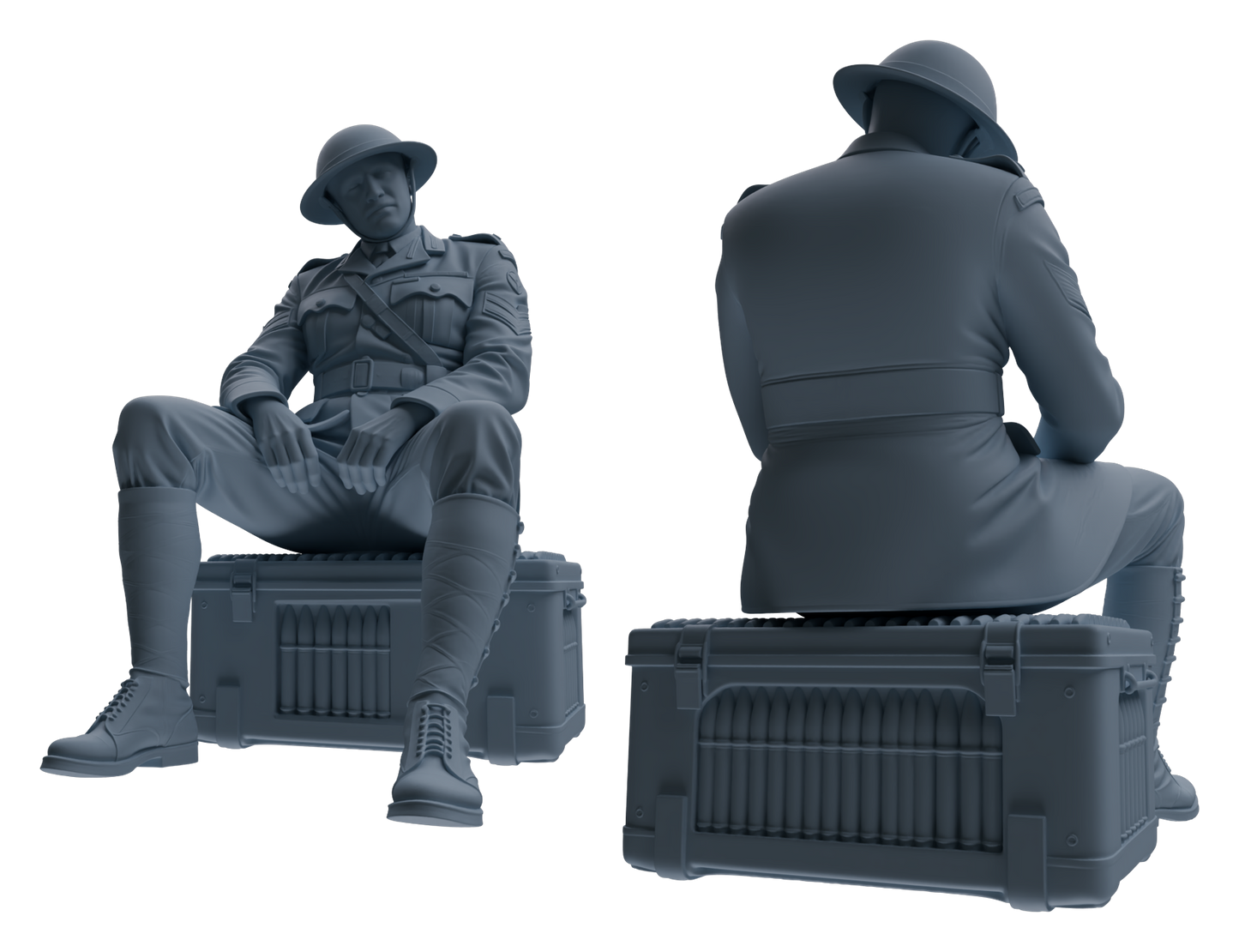 MRY-SFW LYGR601 Historical WWII British Army Seven-Person Rest Group