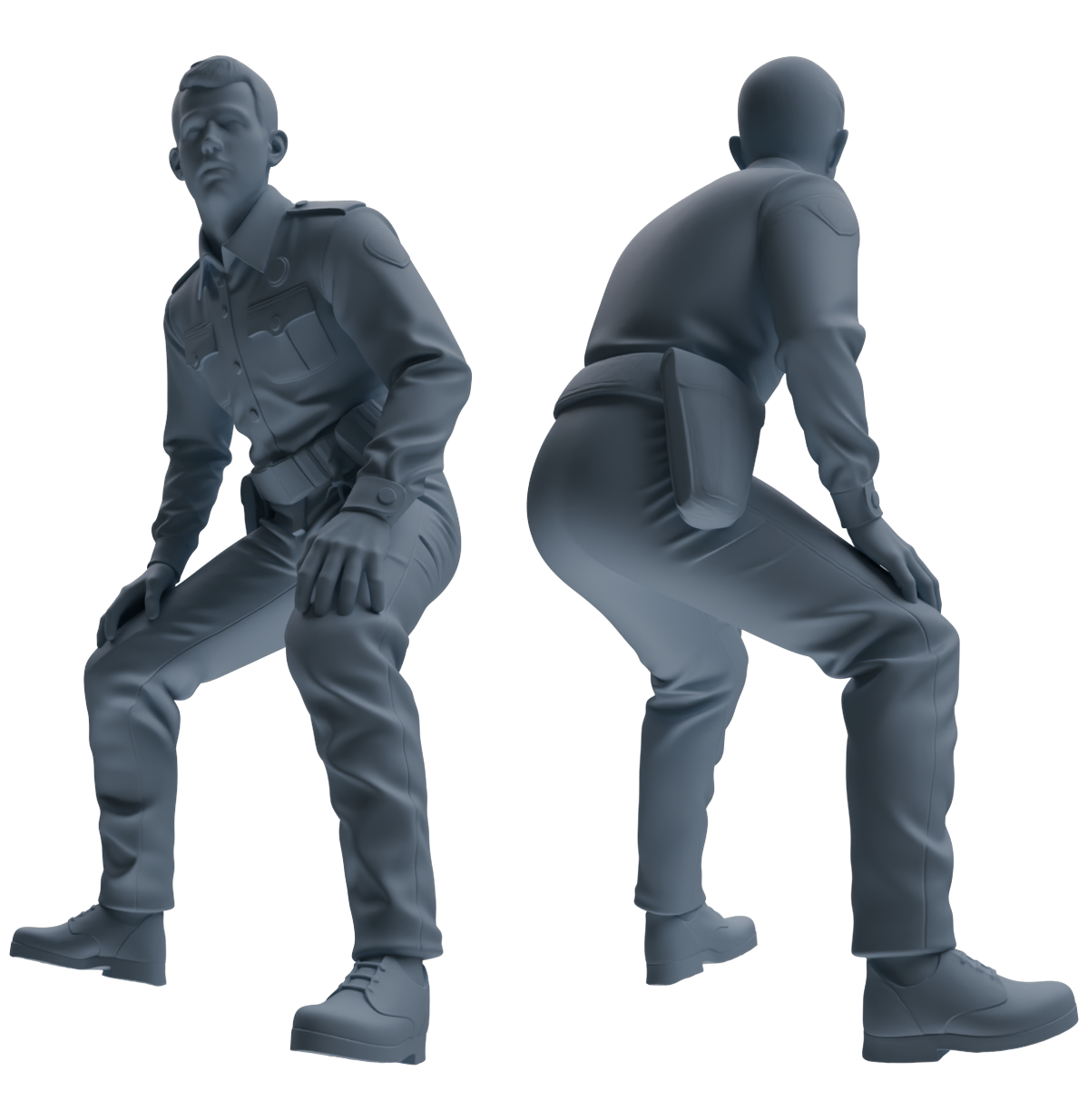MRY-SFW LYGR673 Los Angeles Patrol Police Six-Person Ambush Group