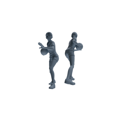 MRY-SFW LYTR797 Bowling Figure Modern Model 6 pcs Miniature Car Diorama Figures Scene Props Accessories Resin