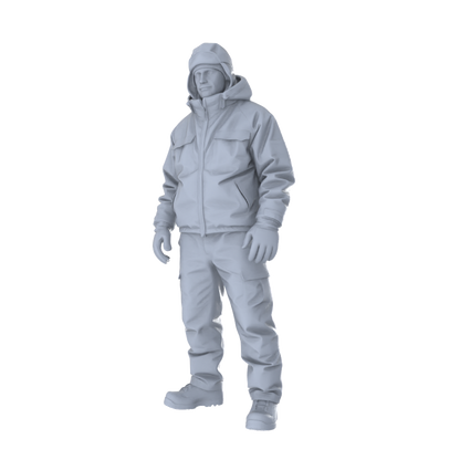 MRY-SFW LYTR564 Modern Casual Workwear People Pose Group of 6 Miniature Car Diorama Figures Scene Props Accessories Resin