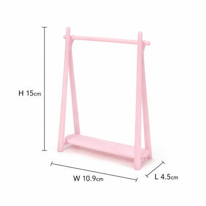 RHF0466E Children's Rounded Hanger Macaron-colored miniature furniture model mini furniture model simple girly style mini furniture miniature children's clothes hanger