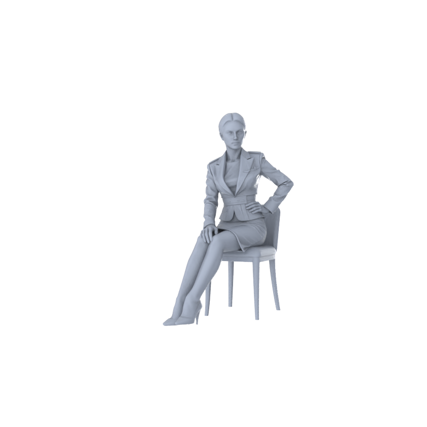 MRY-SFW LYTR555 Modern Flight Attendants Pose Group of 6 Miniature Car Diorama Figures Scene Props Accessories Resin