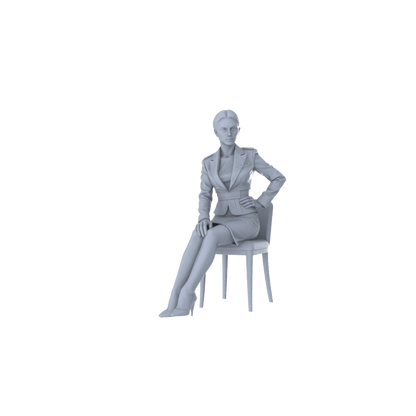 MRY-SFW LYTR555 Modern Flight Attendants Pose Group of 6 Miniature Car Diorama Figures Scene Props Accessories Resin