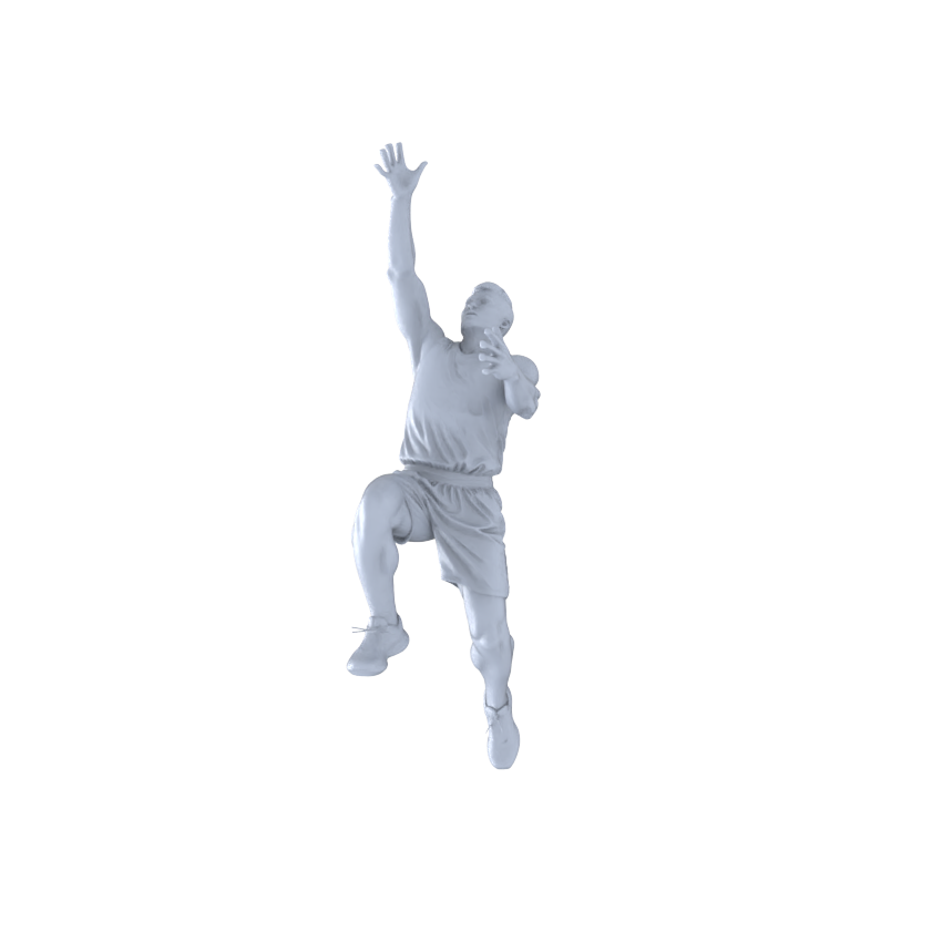 MRY-SFW LYTR550 Modern Court Basketball Players Pose Group of 5 Miniature Car Diorama Figures Scene Props Accessories Resin