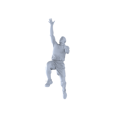 MRY-SFW LYTR550 Modern Court Basketball Players Pose Group of 5 Miniature Car Diorama Figures Scene Props Accessories Resin