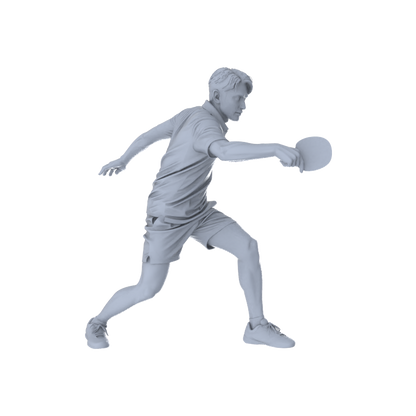MRY-SFW LYTR556 Modern Court Table Tennis Players Pose Group of 5 Miniature Car Diorama Figures Scene Props Accessories Resin