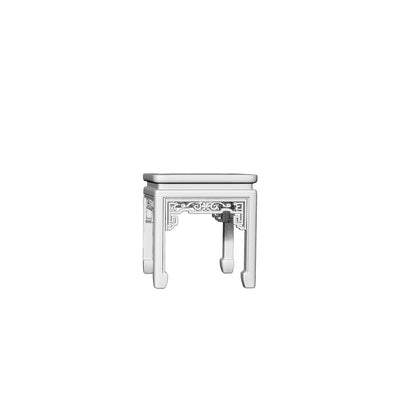 MRY-SFW LYTS535 3D Printed Chinese Classical Furniture Set, Unpainted White Resin, Miniature Dollhouse Diorama Accessories