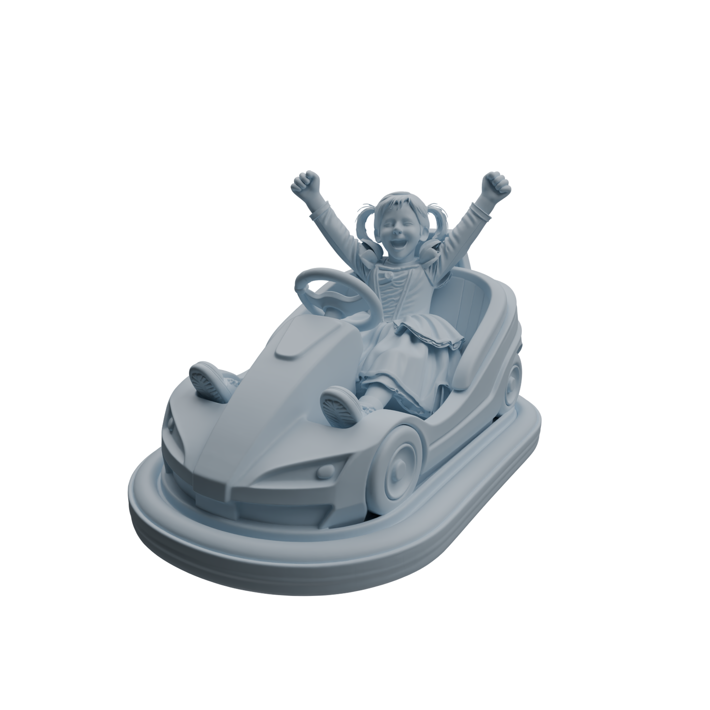 MRY-SFW LYTR1044 Amusement Park Bumper Car Kids Character Modern Model 4 pcs
