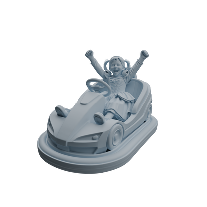 MRY-SFW LYTR1044 Amusement Park Bumper Car Kids Character Modern Model 4 pcs