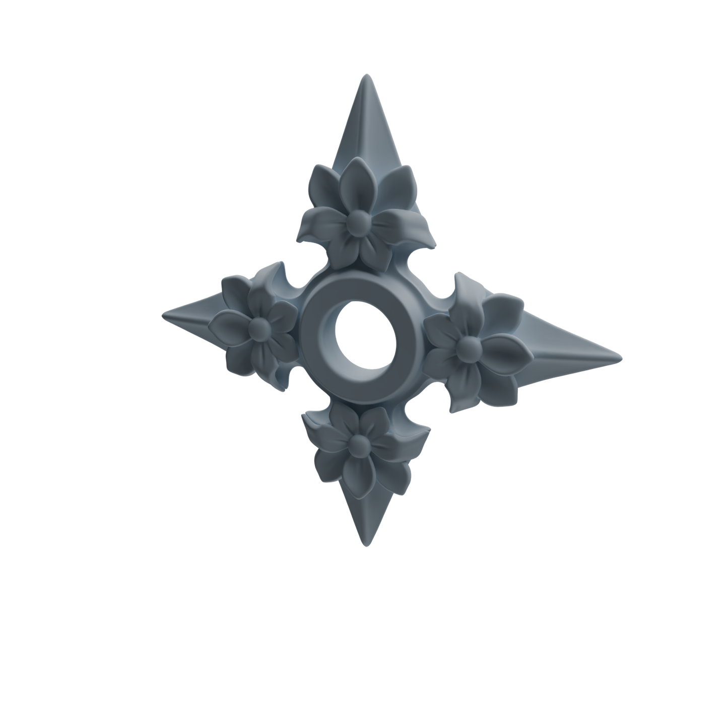 MRY-SFW LYGS452 Dragon Pattern Musket & Floral Shuriken Modern Model 4 pcs