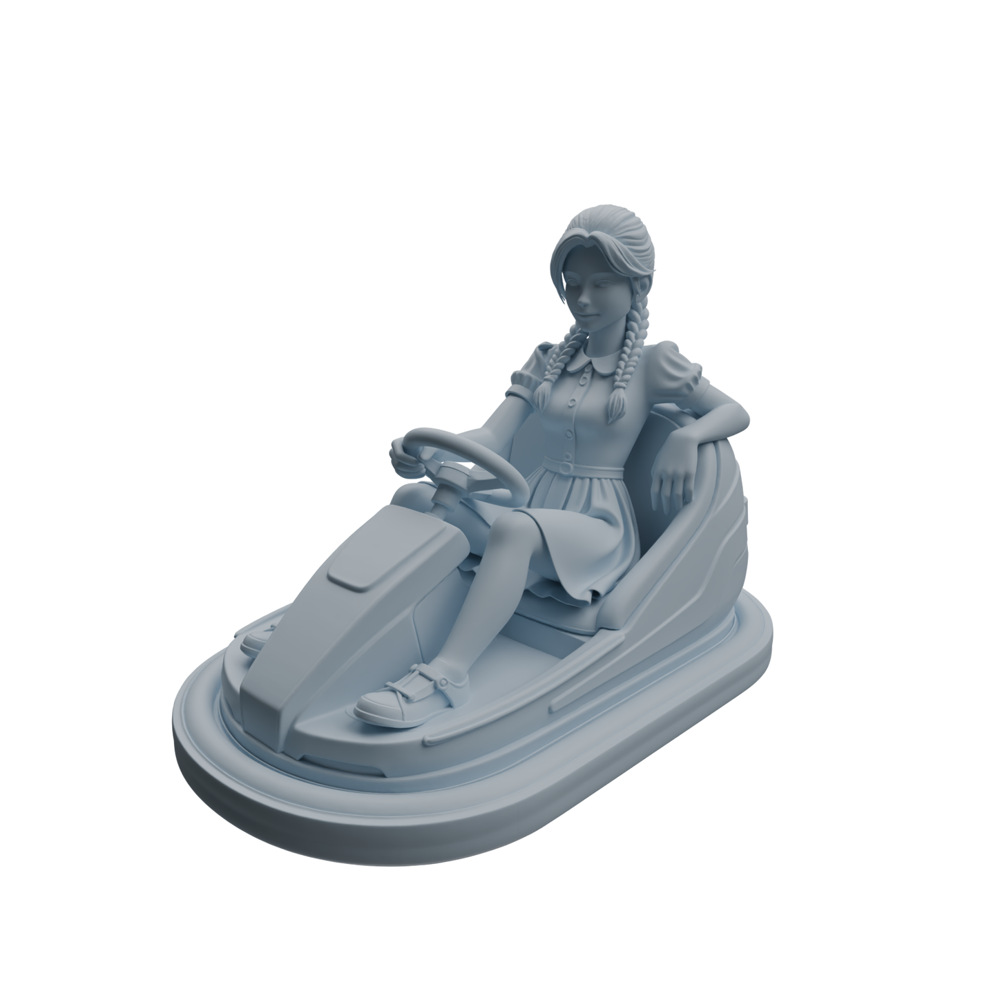 MRY-SFW LYTR1051 Amusement Park Bumper Car Female Character Modern Model 4 pcs