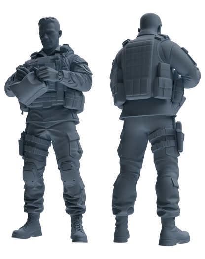 MRY-SFW SSTR182 Miniatures Soldier Model Kit Multi-Purpose Soldier Pose Modern Model 6 pcs