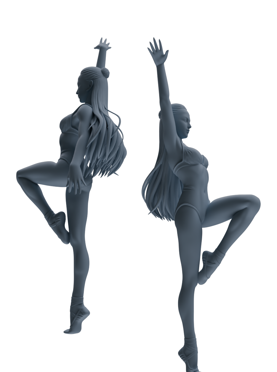 MRY-SFW LYTR835 Rhythmic Gymnastics Female Athlete Figure Modern Model 6 pcs Miniature Car Diorama Figures Scene Props Accessories Resin