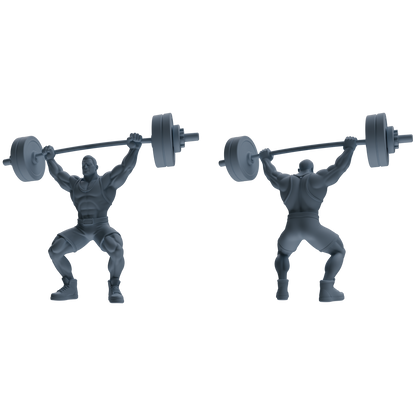 MRY-SFW LYTR798 Weightlifting Fitness Figure Modern Model 6 pcs Miniature Car Diorama Figures Scene Props Accessories Resin