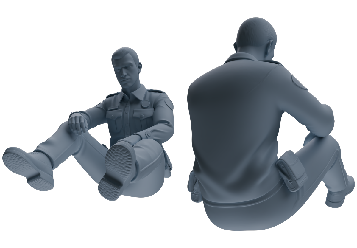 MRY-SFW LYGR679 Los Angeles Patrol Police Six-Person Rest Group