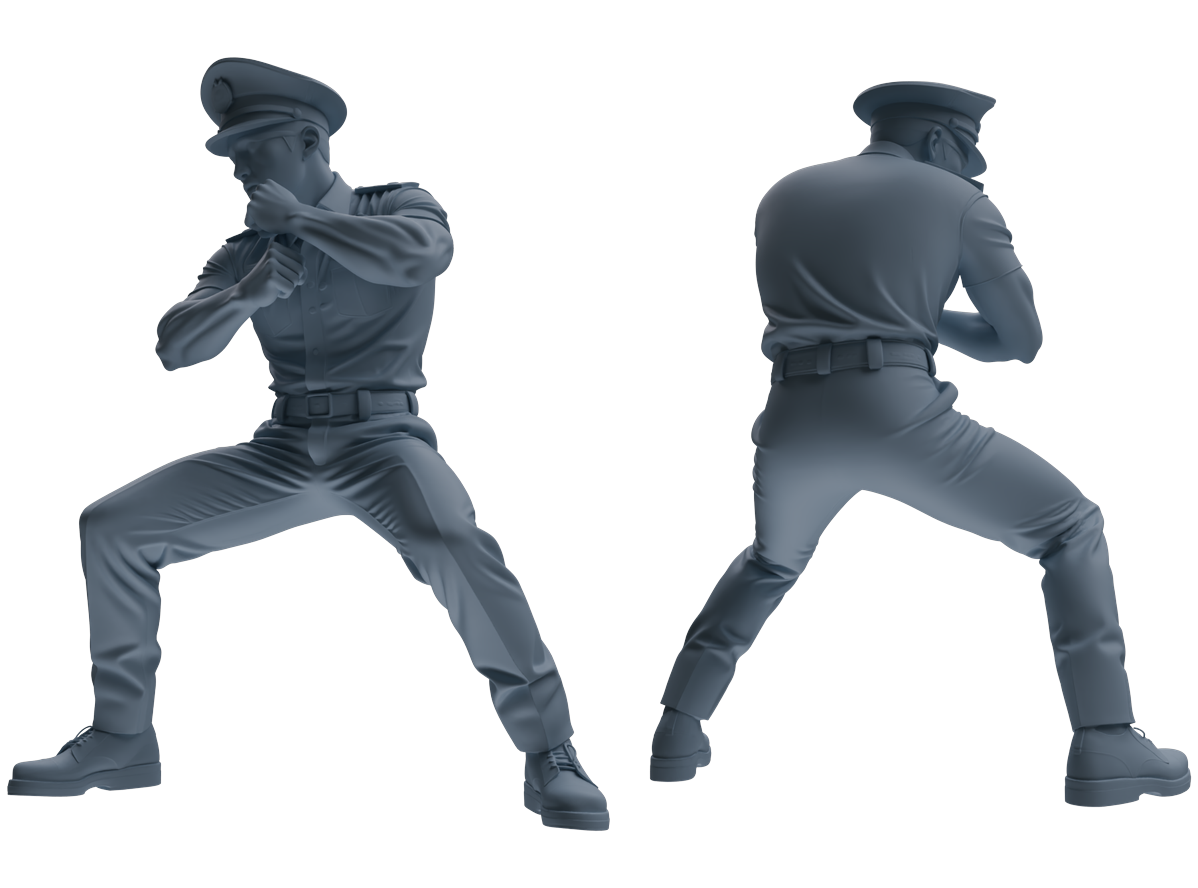 MRY-SFW LYGR763 Modern Hong Kong Police Six-Person Combat Group